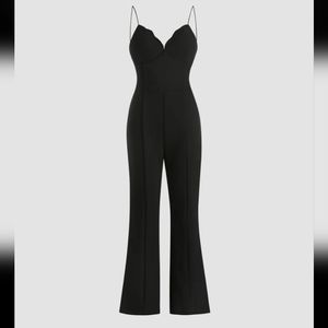 NWT Cider Black Widow Flared Jumpsuit